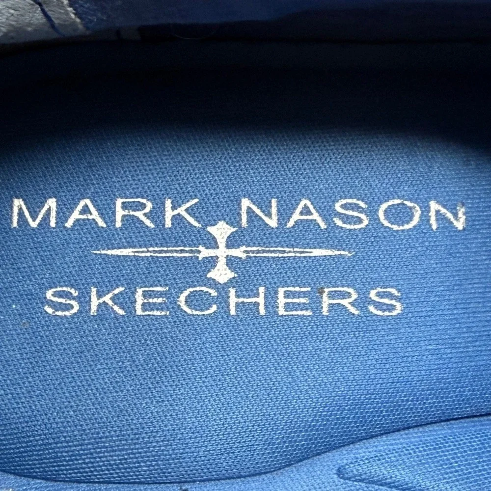 Mark Nason X Skechers Mens Navy Blue Suede Leather Oxford Shoes SN 68031 Size 10